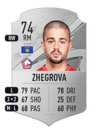 Edon Zhegrova Rare 74 OVR