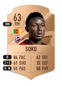 Patrick Soko Rare 63 OVR