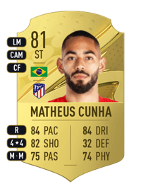 Matheus Cunha Rare 81 OVR