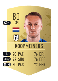 Teun Koopmeiners Common 80 OVR