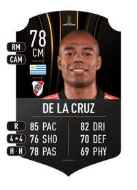 Nicolás De la Cruz CONMEBOL LIBERTADORES 78 OVR