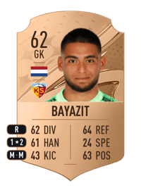 Bilal Bayazit Rare 62 OVR