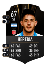 Leonardo Heredia CONMEBOL LIBERTADORES 67 OVR