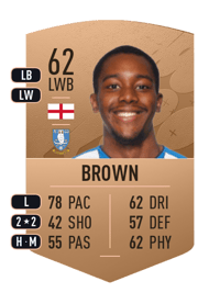 Jaden Brown Common 62 OVR