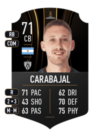 Mateo Carabajal CONMEBOL LIBERTADORES 71 OVR