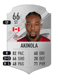 Ayo Akinola Rare 66 OVR