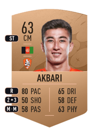 Rahmat Akbari Common 63 OVR