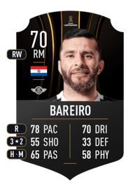 Antonio Bareiro CONMEBOL LIBERTADORES 70 OVR