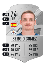 Sergio Gómez Rare 74 OVR