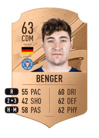 Marcel Benger Rare 63 OVR