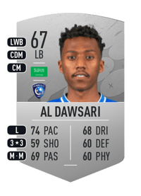 Nasser Al Dawsari Common 67 OVR
