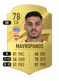 Konstantinos Mavropanos Rare 78 OVR