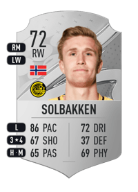 Ola Solbakken Rare 72 OVR