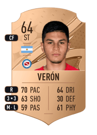 Gastón Verón Rare 64 OVR