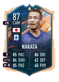 Hidetoshi Nakata FUT Heroes 87 OVR