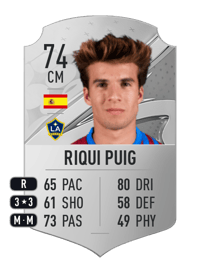 Riqui Puig Rare 74 OVR