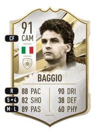 Roberto Baggio Icon 91 OVR