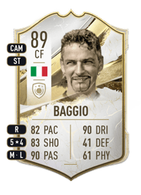 Roberto Baggio Icon 89 OVR