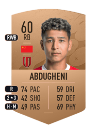 Abduhamit Abdugheni Common 60 OVR