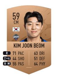 Kim Joon Beom Common 59 OVR