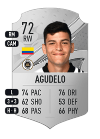 Kevin Agudelo Rare 72 OVR