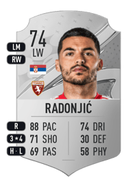 Nemanja Radonjić Rare 74 OVR