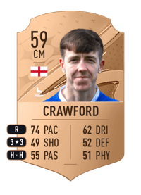 Tom Crawford Rare 59 OVR