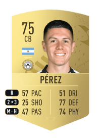 Nehuén Pérez Common 75 OVR