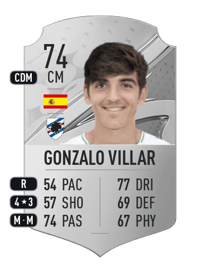 Gonzalo Villar Rare 74 OVR
