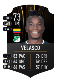 Kevin Velasco CONMEBOL LIBERTADORES 73 OVR