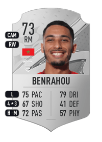Yassine Benrahou Rare 73 OVR