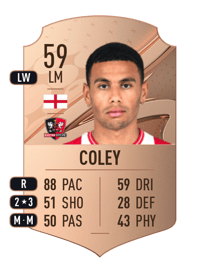 Josh Coley Rare 59 OVR