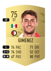 Santiago Giménez Common 75 OVR