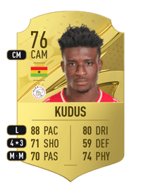 Mohammed Kudus Rare 76 OVR