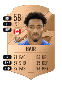 Theo Bair Rare 58 OVR