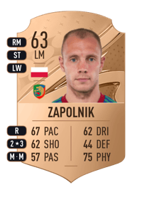 Kamil Zapolnik Rare 63 OVR