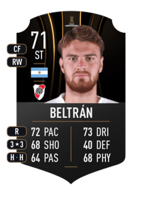 Lucas Beltrán CONMEBOL LIBERTADORES 71 OVR