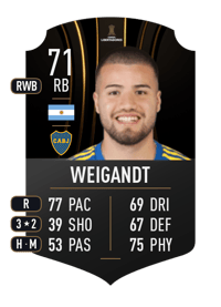 Marcelo Weigandt CONMEBOL LIBERTADORES 71 OVR