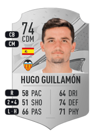 Hugo Guillamón Rare 74 OVR