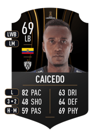 Beder Caicedo CONMEBOL LIBERTADORES 69 OVR