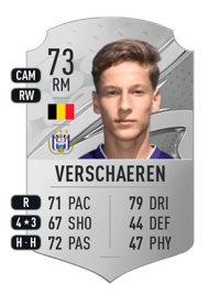 Yari Verschaeren Rare 73 OVR