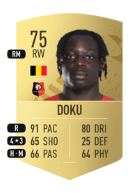 Jérémy Doku Common 75 OVR