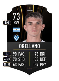 Luca Orellano CONMEBOL LIBERTADORES 73 OVR