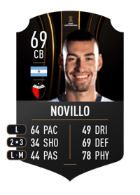 Joaquín Novillo CONMEBOL LIBERTADORES 69 OVR