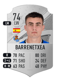 Barrenetxea Rare 74 OVR