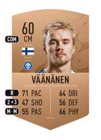 Santeri Väänänen Common 60 OVR