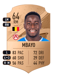 Dylan Mbayo Rare 64 OVR