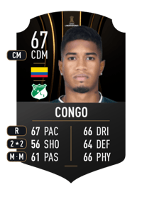 Yimmy Congo CONMEBOL LIBERTADORES 67 OVR