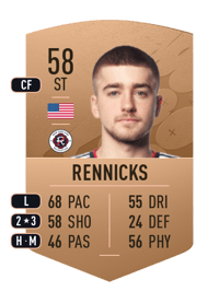Justin Rennicks Common 58 OVR