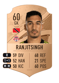 Greg Ranjitsingh Rare 60 OVR